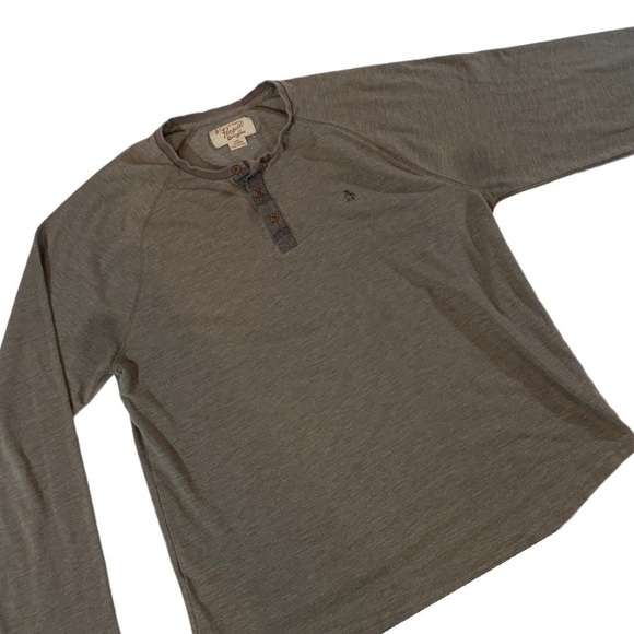 ORIGINAL PENGUIN Henley Style Mens Shirt XXL - Picture 8 of 8